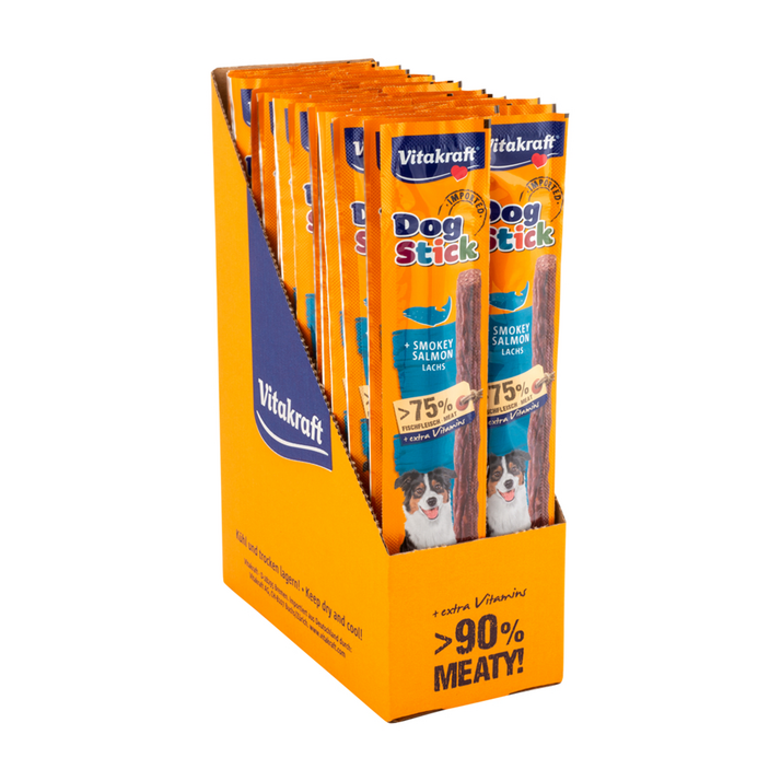 소비기한 26년5월1일 비타크래프트 도그스틱 강아지 져키 훈제연어 12g x50개입