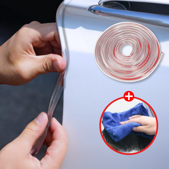 철벽 가드 흔적없는 스크래치 방지 자동차 문콕방지 몰딩 도어가드, 1개, 투명