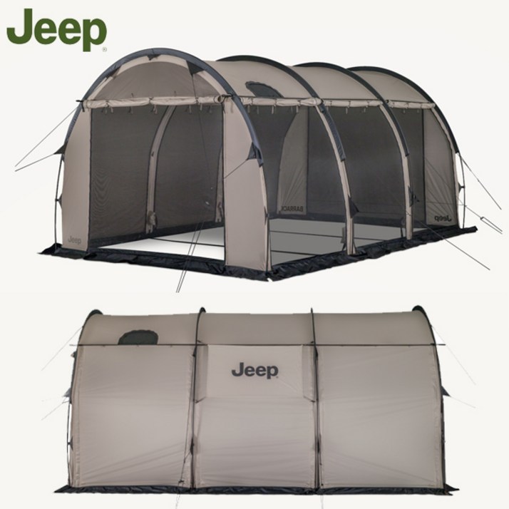 지프 22년 신형 베럭 BARRACK 4인용 텐트 대형 쉘터 터널형 텐트