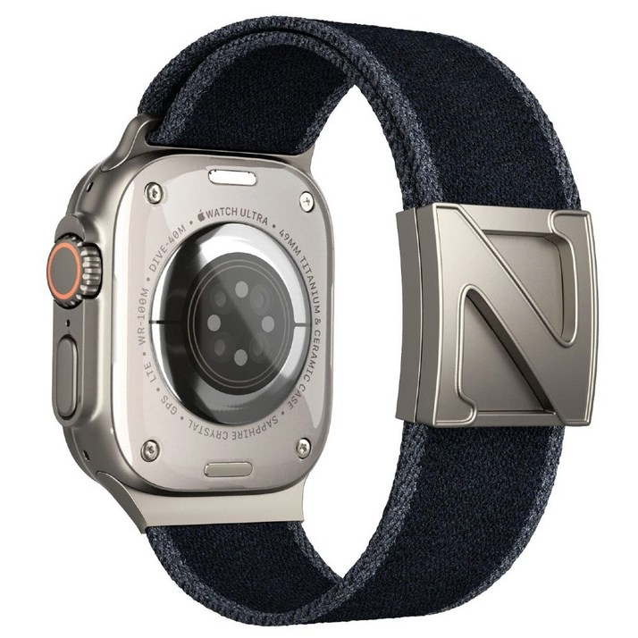 BuGeum 애플워치 호환 와이드 스포츠 나일론 스트랩 11 10 9 8 7 SE3 46 49 45 44 42 41 40 38mm