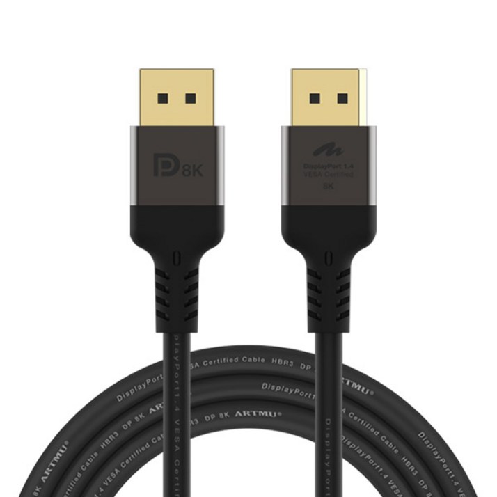VESA 인증 DP to DP 1.4 8K DisplayPort 케이블 메탈 1m외, 1개, 2m