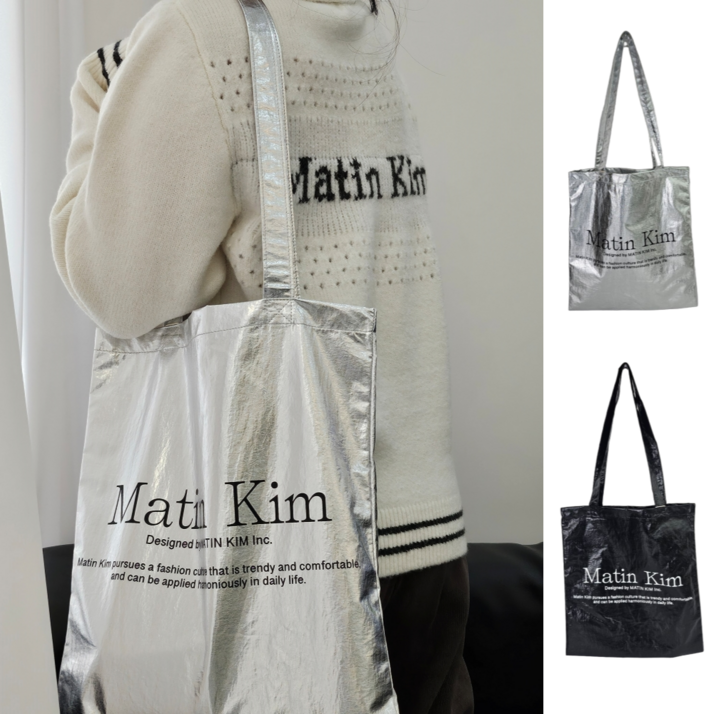 마뗑킴 에코백 팝핀 팔레트 MatinKim 로고 여성 데일리 가방