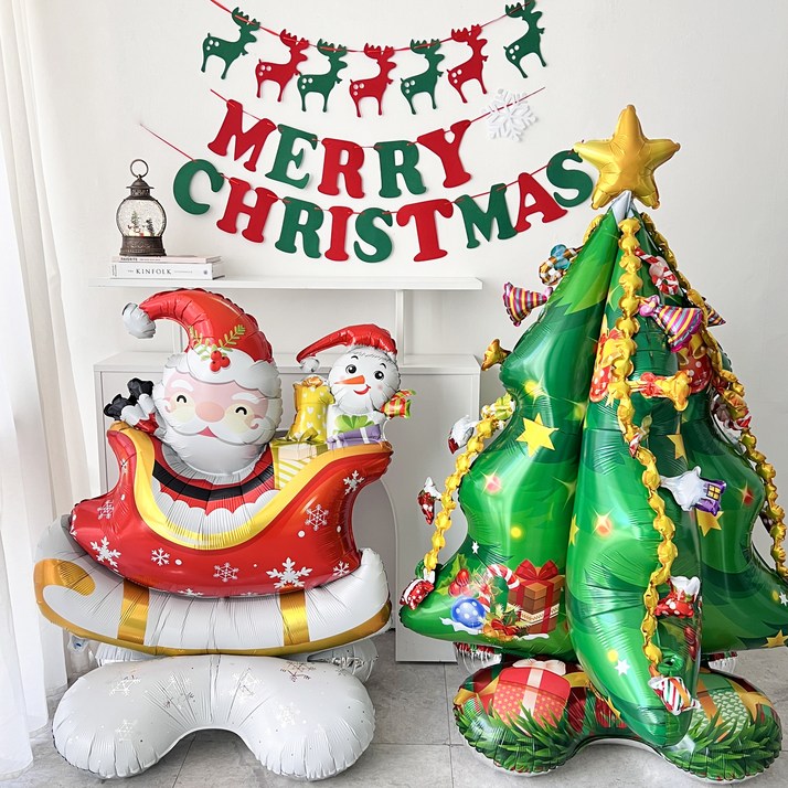 하피블리 대형 크리스마스 풍선 가랜드 세트, 크리스마스 가랜드(A)