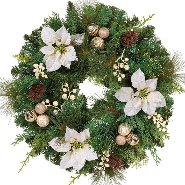 [코스트코] 24년 NEW 크리스마스 장식용 리스 61cm / 크리스마스 소품 / 장식품 / 크리스마스리스/ 성탄리스 / 트리리스 /크리스마스장식품 /문장식품