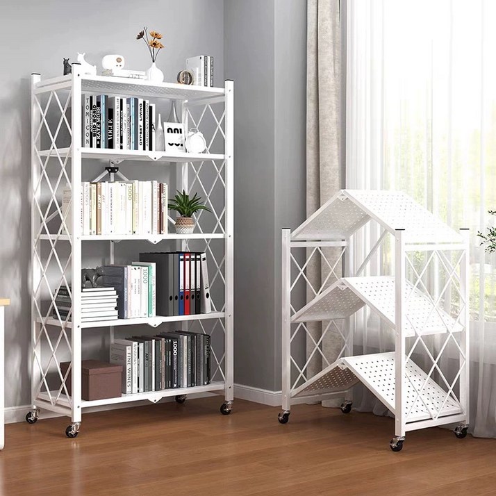 원터치 접이식 다용도 이동식 수납선반