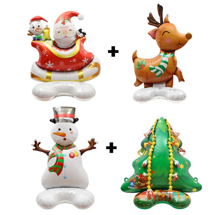 GAM 크리스마스 자이언트 풍선 세트, 산타루돌프