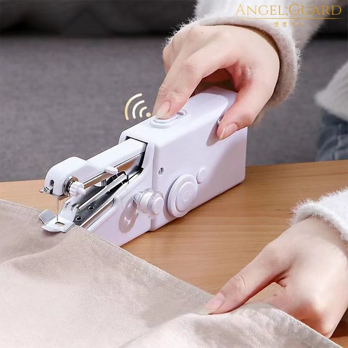 엔젤가드 핸드미싱기 미니재봉틀 가정용 휴대용 건전지포함 엔젤가드 핸드미싱기 미니재봉틀 가정용 휴대용 건전지포함