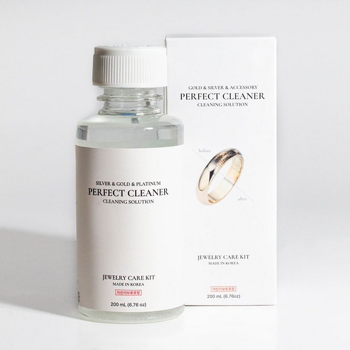 퍼펙트클리너 200ml 올인원 금 은 세척제 세척액 골드 실버 변색제거 퍼펙트클리너 200ml 올인원 금 은 세척제 세척액 골드 실버 변색제거