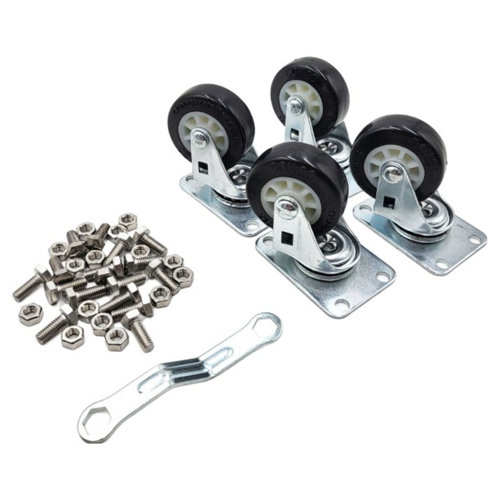 폴딩박스용 운반상자 이동바퀴 세트 2인치/3인치, 1개