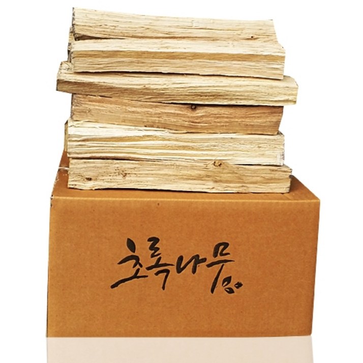 초록나무 국내산 참나무장작 불멍 캠핑 장작, 굵은목 20kg, 1개 초록나무 국내산 참나무장작 불멍 캠핑 장작, 굵은목 20kg, 1개