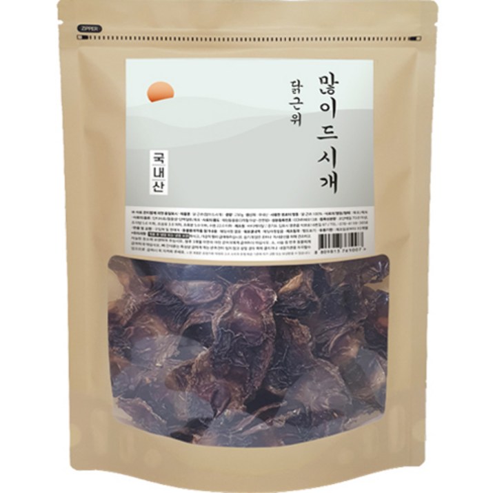많이드시개 대용량 국내산 강아지 수제간식, 닭근위, 250g, 1개