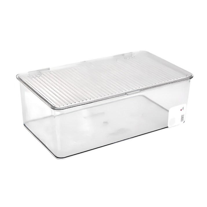 클라라홈 뚜껑있는 투명 아크릴 수납함 정리함, 투명 높은 중, 1개