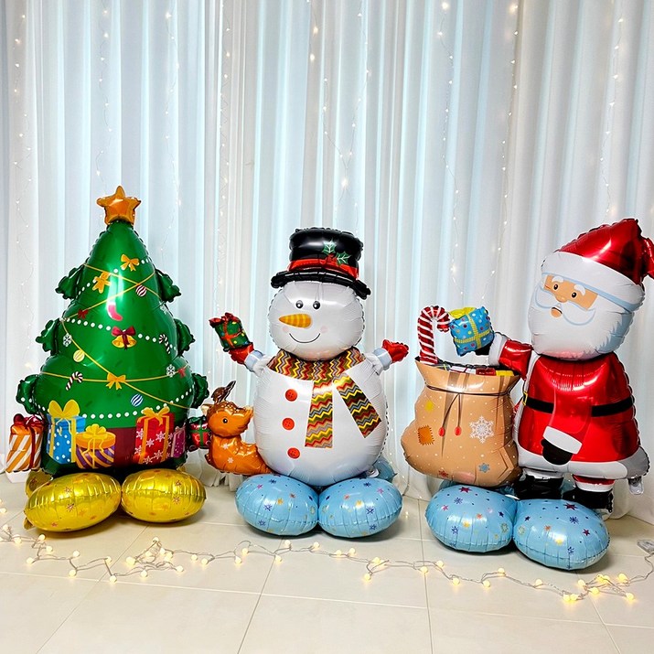 크리스마스행사 이벤트 대형 스탠딩풍선 입체트리 산타 눈사람 7