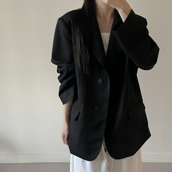 여성 봄블레이저 오버핏자켓 봄자켓 보이핏자켓 봄 오버핏 톰보이 자켓 블레이저