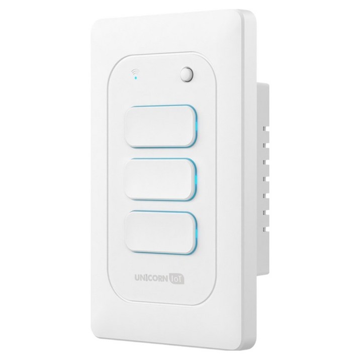 유니콘아이오티 WIFI방식 무선원격제어 스마트 벽스위치 3구 TS-SW