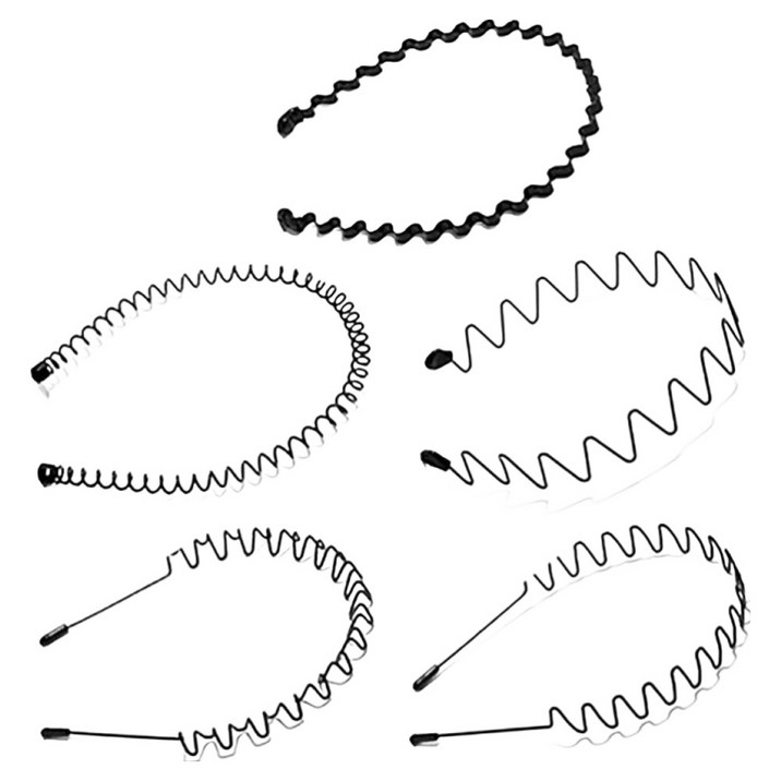비아워게스트 스프링 웨이브 머리띠 5종 세트