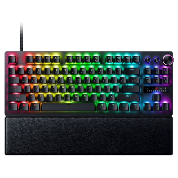 레이저 Huntsman V3 Pro TKL 8KHZ KR 텐키리스 키보드, Black, RZ03-0552, 제조사축