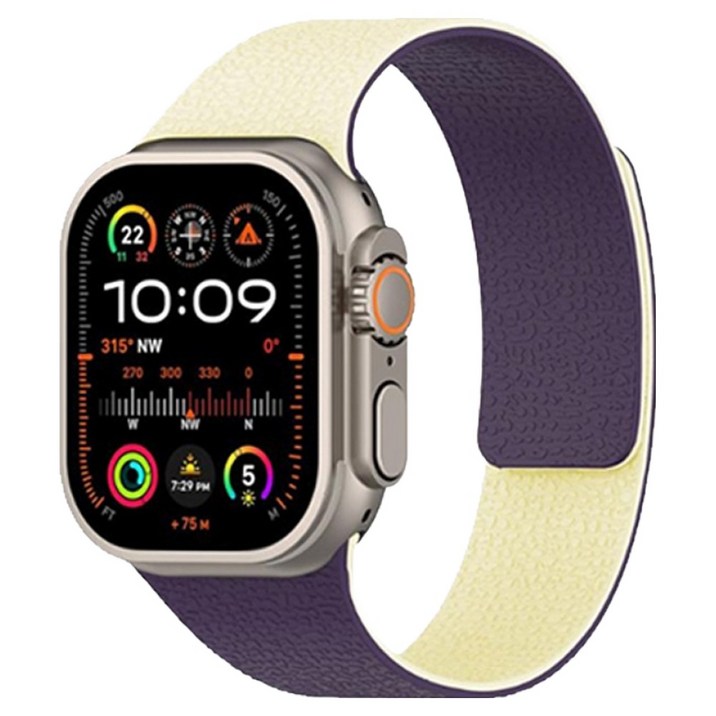 젤센 애플워치 호환 투톤 마그네틱 밴드 스트랩 42  44  45  46  49mm