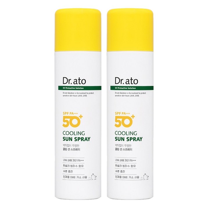 닥터아토 쿨링 선 스프레이 SPF50+ PA+++, 2개, 150ml