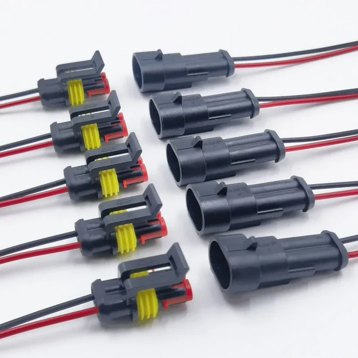 전기 터미널 퀵 커넥터 1 2 34 핀 방수 와이어 포함 자동차 선박 등에 적합 개 5 세트