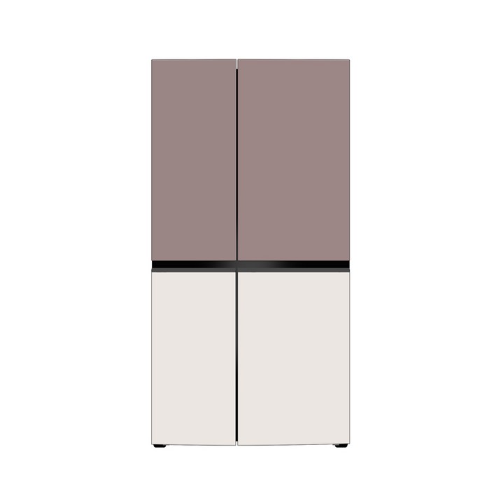 [색상선택형] LG전자 디오스 오브제컬렉션 양문형 냉장고 메탈 832L 방문설치
