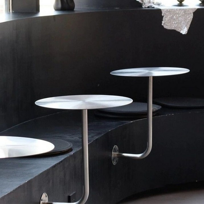 벽부착 카페 테이블 벽부형 커피숍 라운트 원형 탁자 책상