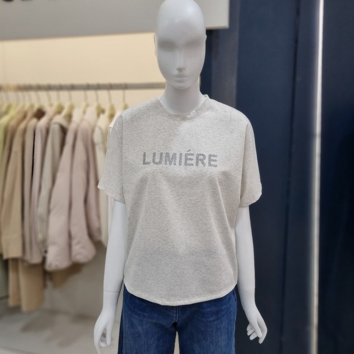 나이스클랍 글리터 레터링 반팔티 A262PWT306_DG_DG