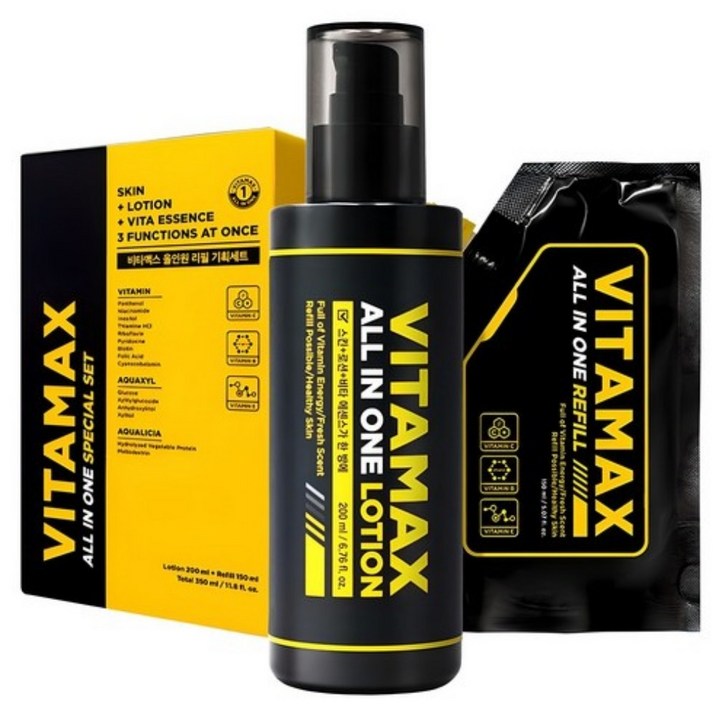 미프 비타맥스 올인원 로션 본품리필세트 / 남자올인원 남성스킨케어, 1개