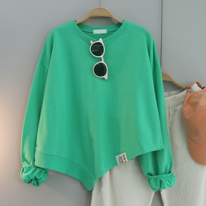 달콩 여성 빅사이즈 봄신상 로시언발오버핏맨투맨