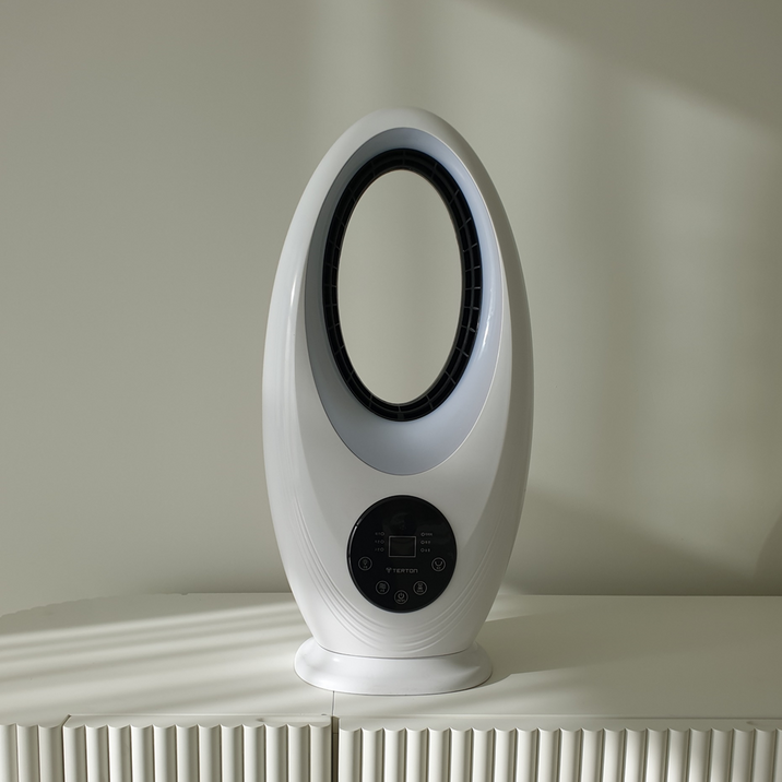 가정용 날개없는온풍기 LED스탠드히터 타워형온풍기 저소음아기온풍기, TH-8489R, 단일색상