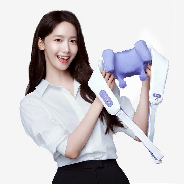 풀리오 본사 풀리오 목 어깨 마사지기 V2 온열 지압 무선 찜질 안마기