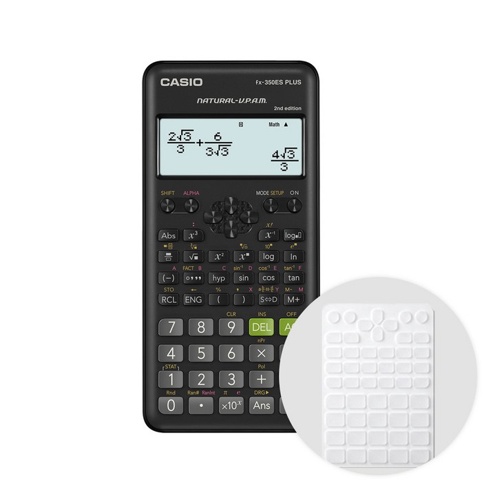 카시오 공학용계산기 FX-350ES PLUS 2 + 전용 키스킨, 단품