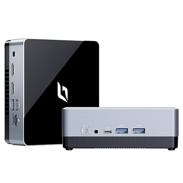 마이크로 PC 인텔 12th Alder Lake N100최대 3.4GHz, 미니 데스크탑 컴퓨터 16GB RAM 128GB PCIe SSD, Minipc 지원 4K 듀얼 HDM, 1개