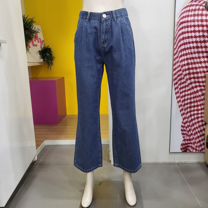 {매장정품} 베네통 원턱 롱 해지데님팬츠 BADP55431 IN_DJ 1130334