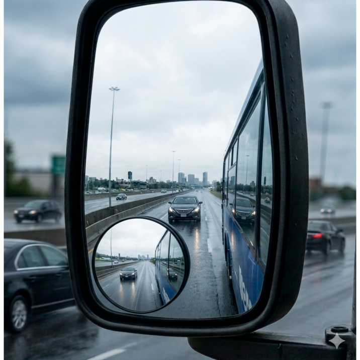 마켓미모 자동차 사이드 미러 보조 거울  사각지대 광각 볼록거울 대형 95mm 2개