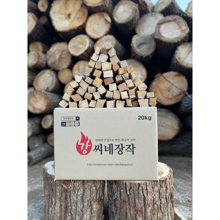 강씨네장작 3중방습 국내산 명품 참나무 3차건조 캠핑장작 20kg, 20kg, 1개 강씨네장작 3중방습 국내산 명품 참나무 3차건조 캠핑장작 20kg, 20kg, 1개