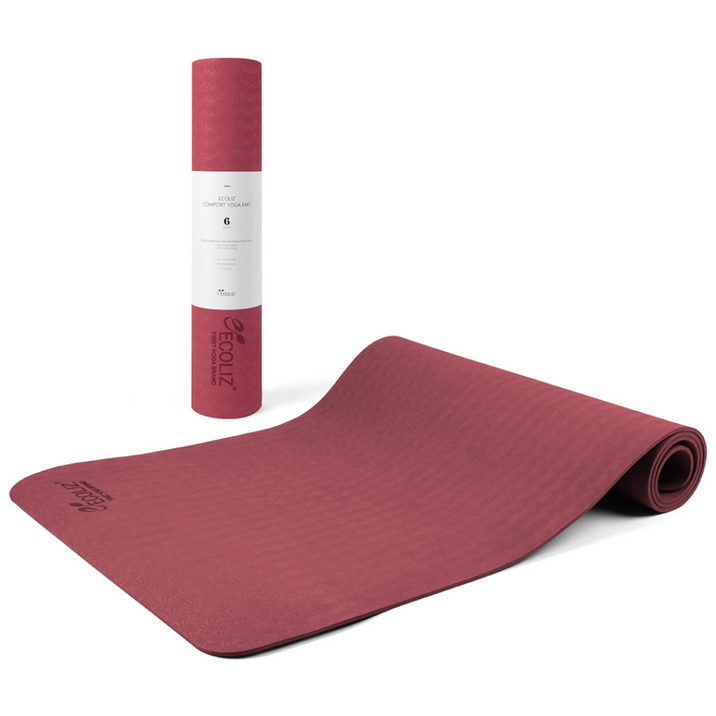 에코리즈 뉴컴포트 원톤 6mm 요가매트 + 스트랩, 고딕 로즈, 1개