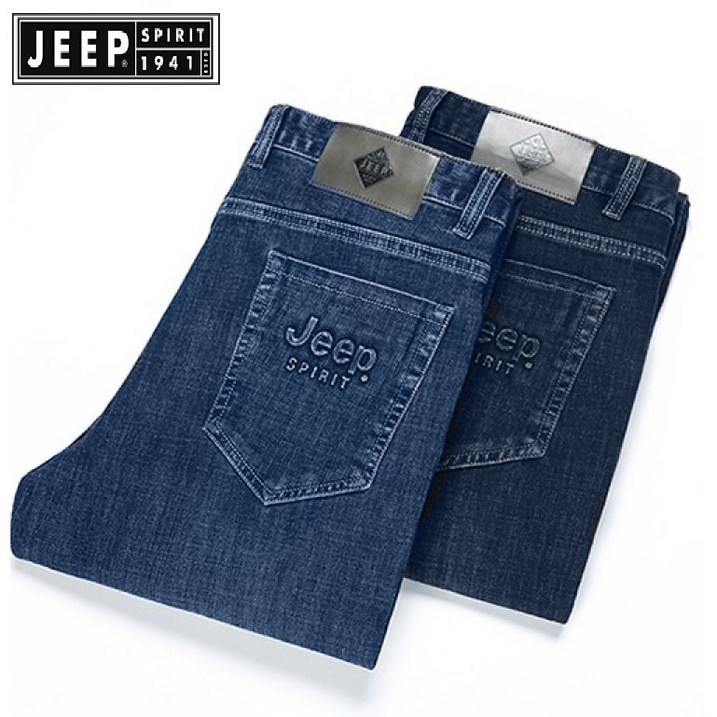 JEEP Spirit (지프스피릿) 남성 청바지 마이크로 탄성 미드 웨이스트 팬츠 비즈니스 캐주얼 청바지 Jeans-26812 10