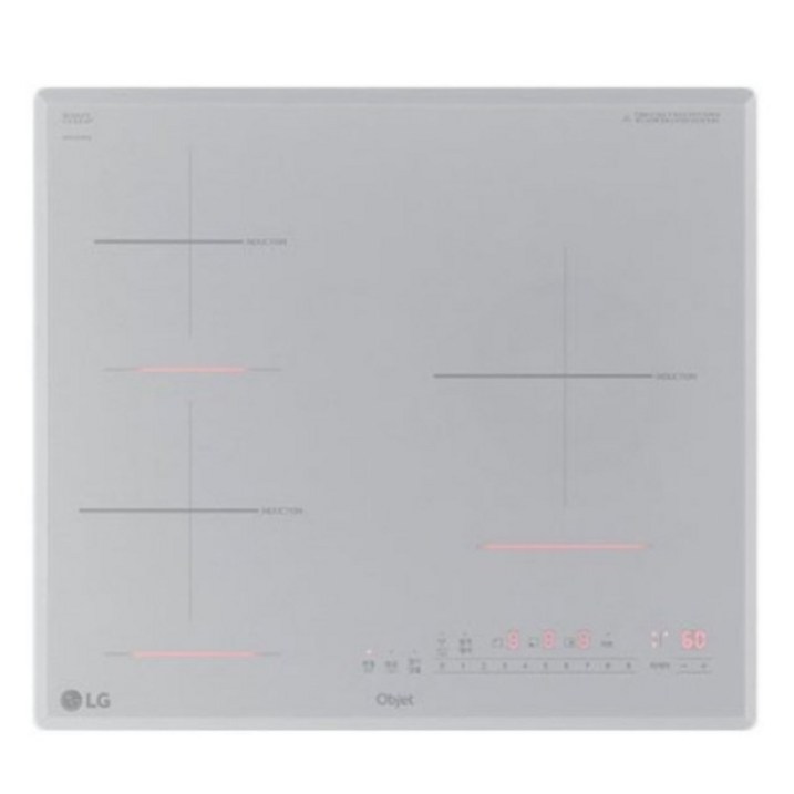 LG전자 오브제 인덕션 3구 BEI3CSQT 85mm 스탠딩 실버 3400W 22종 안전 장치 LG전자 오브제 인덕션 3구 BEI3CSQT 85mm 스탠딩 실버 3400W 22종 안전 장치