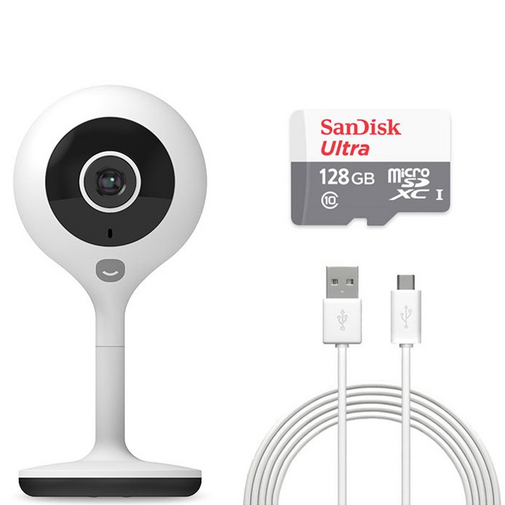 헤이홈 스마트 홈 카메라 실내용 SD카드 128GB 케이블 3m, GKWIC054A 헤이홈 스마트 홈 카메라 실내용 SD카드 128GB 케이블 3m, GKWIC054A