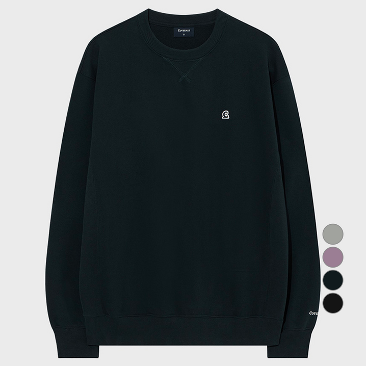 커버낫 남녀공용 시그니처 심볼 맨투맨