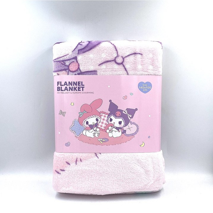 산리오 마이멜로디와 쿠로미 무릎담요 140x100cm