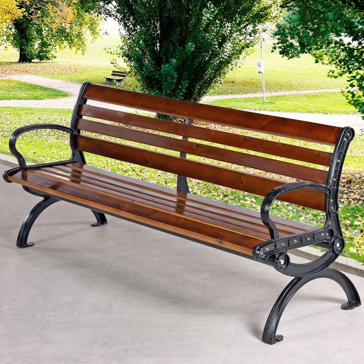 케이가든 야외벤치 정원 가든 테라스 공원 원목 벤치의자앙카 포함