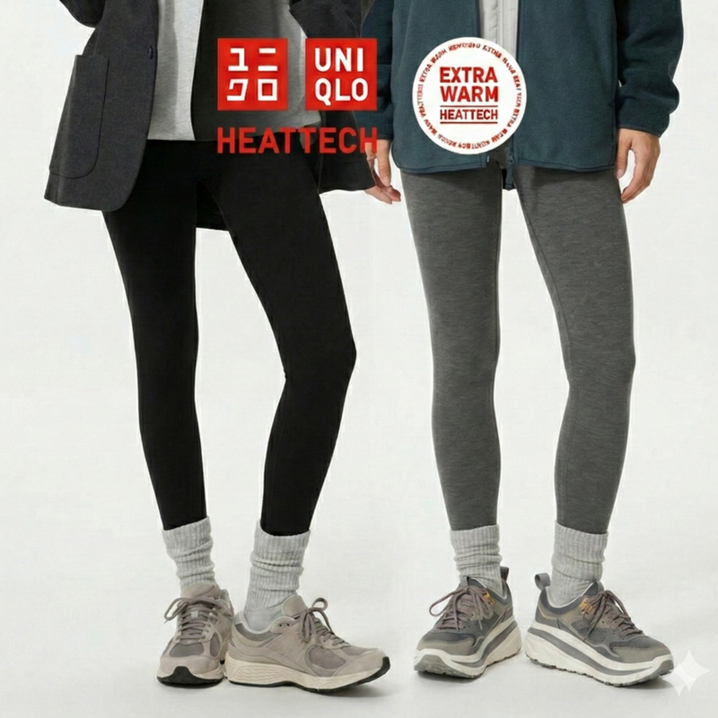 유니클로 히트텍 엑스트라웜 여성 코튼 레깅스