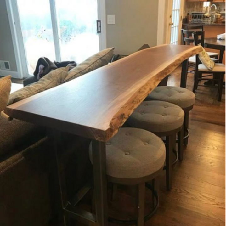 우드슬랩 원목 카페 테이블 식탁 긴 대형 롱 커피숍 - 쇼핑앤샵