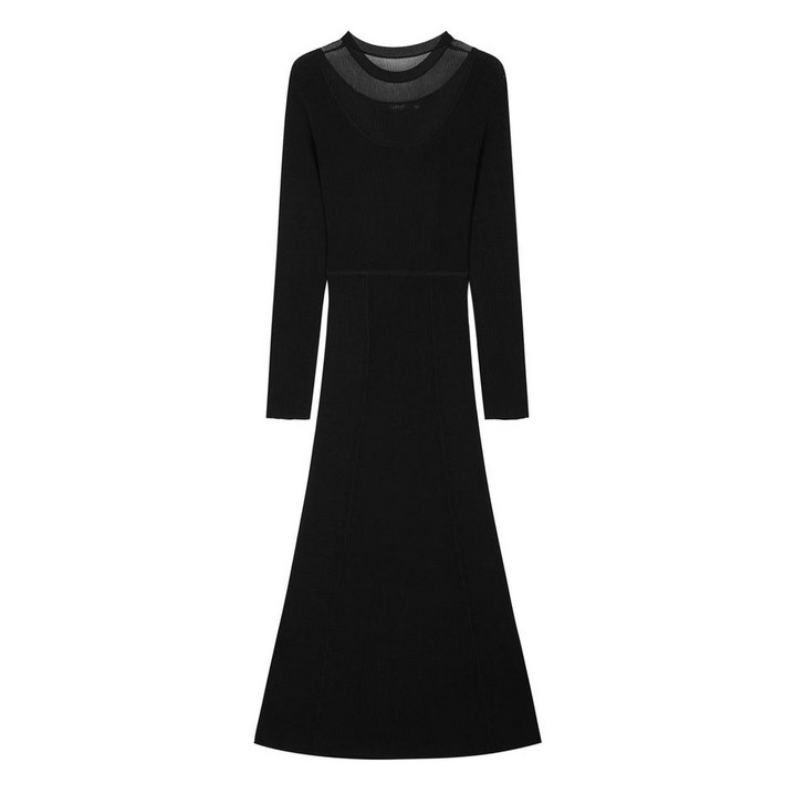 질스튜어트뉴욕 여성 동절 블랙 펄장식 니트원피스 D850BK