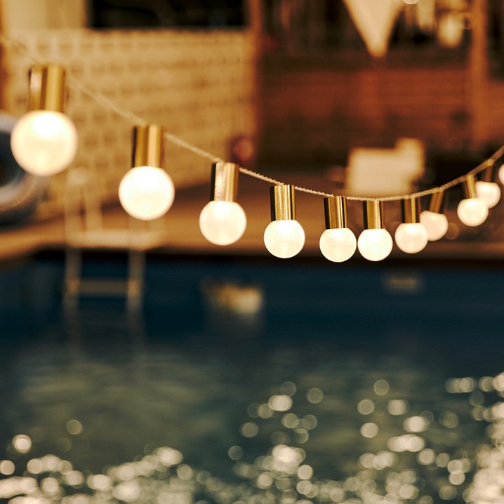 헬로닷 골든벨 캠핑 알전구 배터리USB 겸용 디자인 스트링라이트, 1개