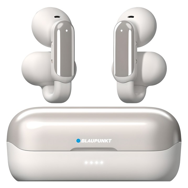 블라우풍트 Ai ENC 노이즈캔슬링 블루투스 5.4 오픈 귀걸이형 이어폰, BLPOE661WWT, 화이트
