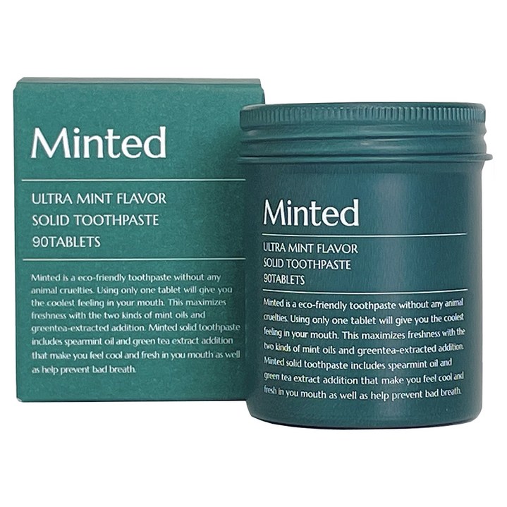 민티드 프리미엄 고체치약 90정