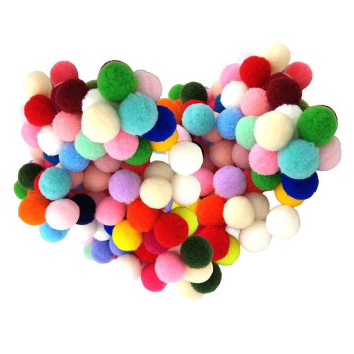 마다꾸미 DIY 꾸미기 만들기 컬러 믹스 고탄력 폼폼이 색방울